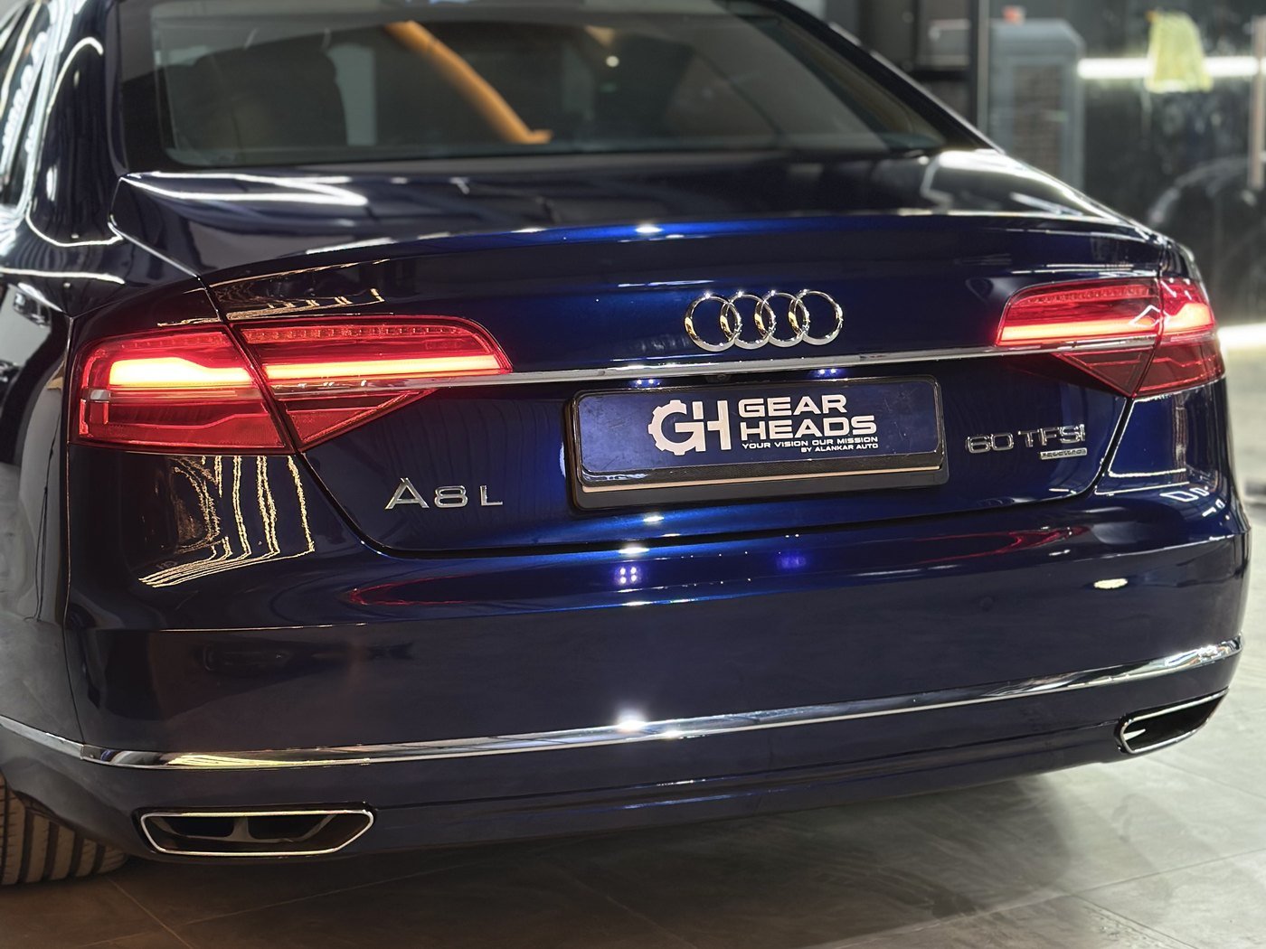 Audi A8 L rear at Gear Heads, Patna