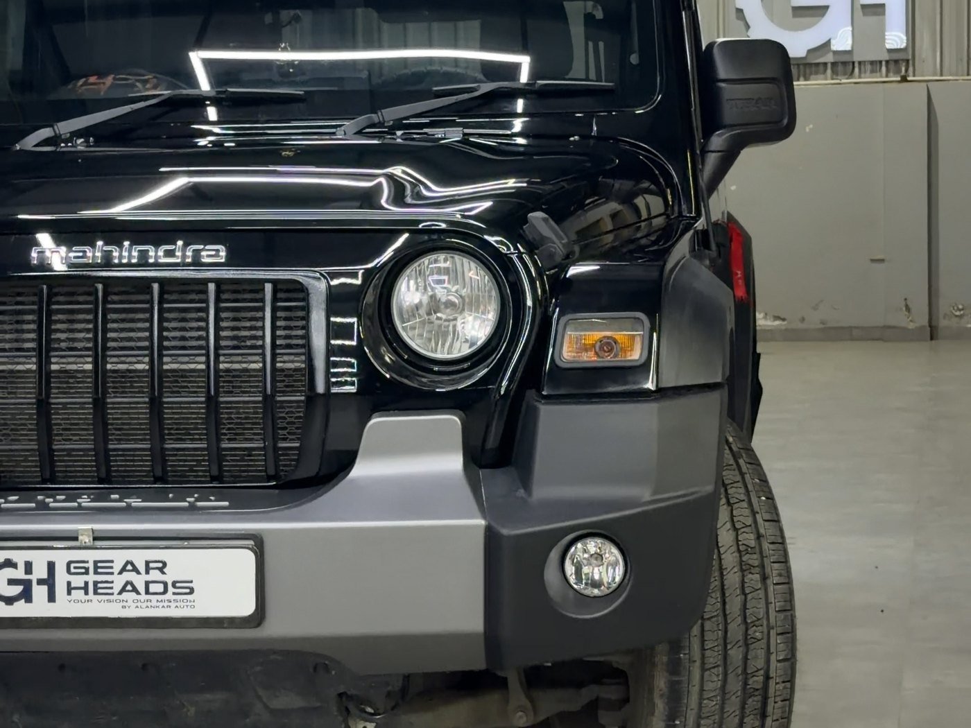 Mahindra Thar front grille at Gear Heads, Patna