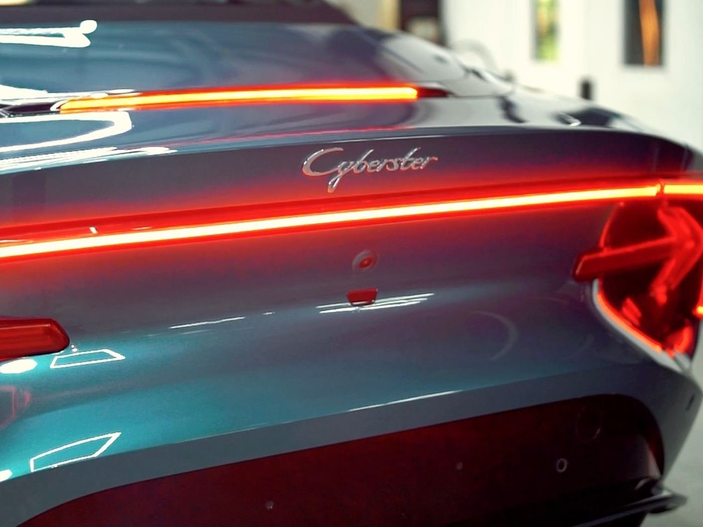 MG Cyberster tail lights at Gear Heads, Patna
